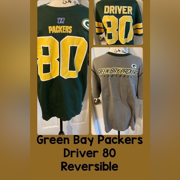 Green Bay Packers Donald Driver #80 jersey fits like men’s S-M reversible - Picture 1 of 9
